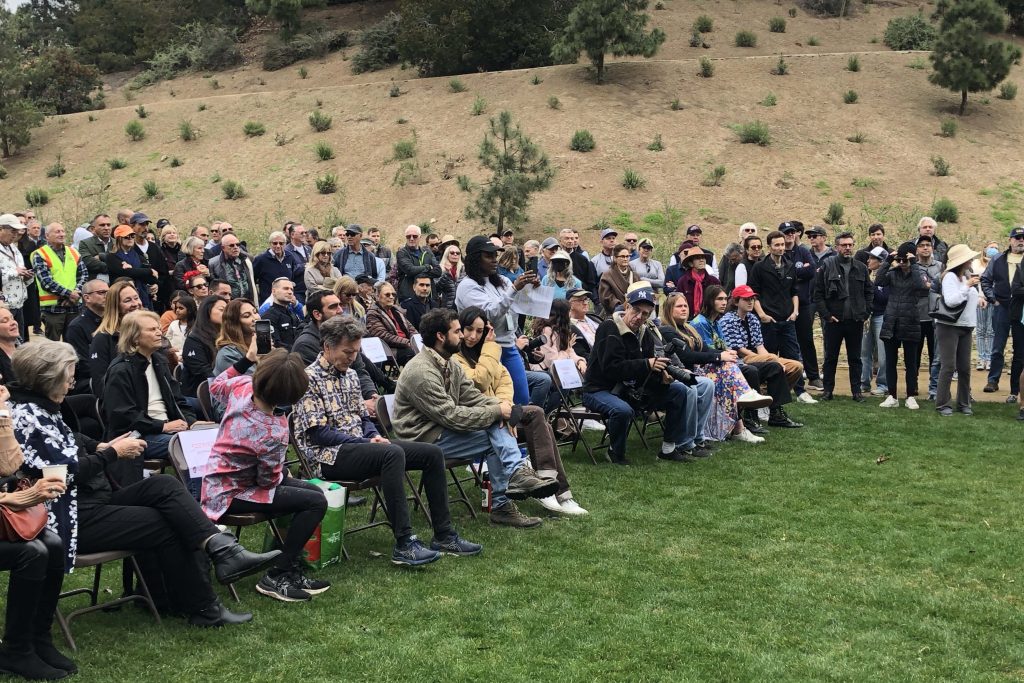 George Wolfberg Park at Potrero Canyon grand opening event, at former Potrero Canyon Park