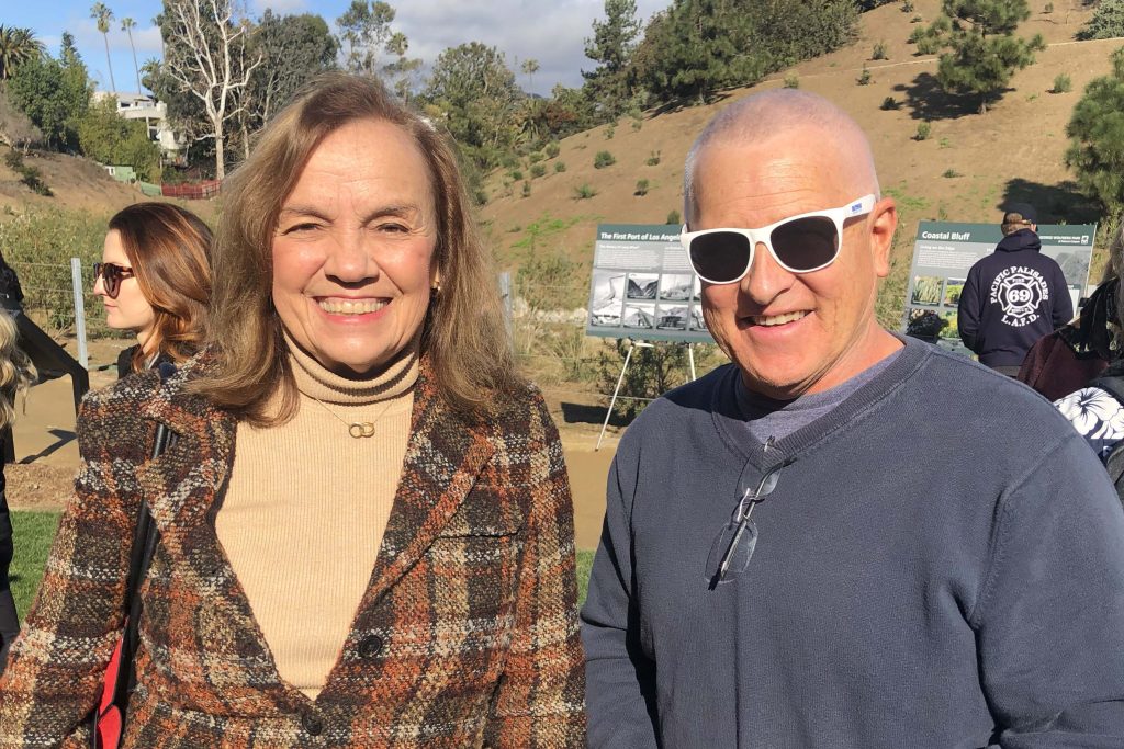 George Wolfberg Park at Potrero Canyon grand opening event, at Potrero Canyon, Cindy Miscikowski and Mike Bonin